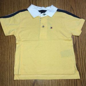 Tommy Hilfiger yellow polo shirt 6-12 mos NWT